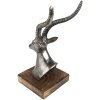 Clayre & Eef 65143 Dekorace Soška jelena 10x8x18 cm Stříbrná barva