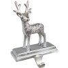 Clayre & Eef 6AL0071 Držák vánoční punčochy Sob 15x9x21 cm Háček ve stříbrné barvě