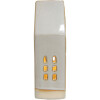 Clayre & Eef 6CE1504 Dekorace domeček s LED diodami 8x5x18 cm béžová