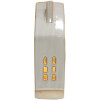 Clayre & Eef 6CE1504 Dekorace domeček s LED diodami 8x5x18 cm béžová