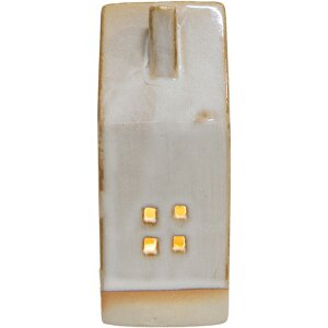 Clayre & Eef 6CE1506 Dekorace domeček s LED 5x5x12 cm...