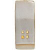 Clayre & Eef 6CE1506 Dekorace domeček s LED 5x5x12 cm béžová