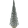 Clayre & Eef 6CE1511 Dekorace vánoční stromek Ø 13x33 cm šedá