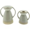 Clayre & Eef 6CE1523 Svícen 9x7x9 cm béžový