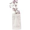 Clayre & Eef 6CE1527 Dekorativní váza 15x9x25 cm bílá