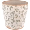 Clayre & Eef 6CE1545L Dekorace Květináč Ø 17x16 cm Zelený - béžový