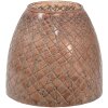 Clayre & Eef 6GL3601 Lucerna Ø 20x20 cm Hnědé větrné světlo