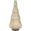 Clayre & Eef 6GL3603 Vánoční stromek Ø 13x30 cm Stříbrná barva