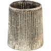 Clayre & Eef 6GL3636 Svícen Ø 8x9 cm Skleněný svícen ve zlaté barvě