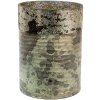 Clayre & Eef 6GL3637 Lucerna Ø 18x25 cm Zelené větrné světlo