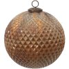 Clayre & Eef 6GL3749 Vánoční ozdoby Ø 20x20 cm Hnědé vánoční ozdoby XL