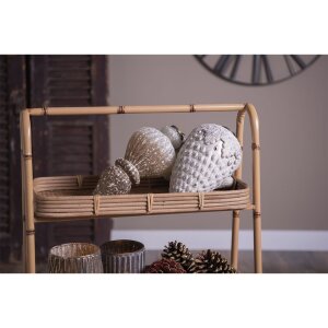 Clayre & Eef 6GL3773 Vánoční ozdoby Ø 12x25 cm Hnědá - Bílá vánoční ozdoba XL