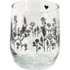 Clayre & Eef 6GL4080 Sklenice na pití Ø 8x9 cm - 300 ml
