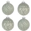 Clayre & Eef 6GL4139 Vánoční ozdoby na stromeček Ø 8x8 cm (sada 4 kusů) Zelená barva