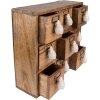 Clayre & Eef 6H2176 Mini komoda 34x12x30 cm hnědá