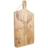 Clayre & Eef 6H2259 Dekorační prkénko na krájení 25x50x2 cm hnědé