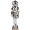 Clayre & Eef 6PR3695 Dekorace Louskáček 5x4x16 cm Stříbrná barva