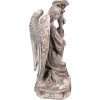 Clayre & Eef 6PR3733 Svícen Anděl 15x14x29 cm šedý