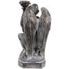 Clayre & Eef 6PR3733Z Svícen Anděl 15x14x29 cm šedý