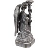 Clayre & Eef 6PR3733Z Svícen Anděl 15x14x29 cm šedý