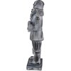 Clayre & Eef 6PR3734 Dekorace Louskáček na ořechy 15x11x47 cm šedý