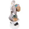 Clayre & Eef 6PR3740 Dekorace Father Christmas 12x9x21 cm šedá - hnědá