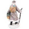 Clayre & Eef 6PR3740 Dekorace Father Christmas 12x9x21 cm šedá - hnědá