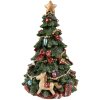 Clayre & Eef 6PR3766 Vánoční stromeček s hudební krabičkou Ø 12x19 cm zelený