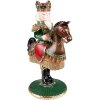 Clayre & Eef 6PR3778 Svícen na ořechy 22x15x33 cm zelený - hnědý
