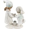 Clayre & Eef 6PR4804 Dekorace Děti 15x8x19 cm Polyresin stříbrné barvy