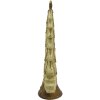 Clayre & Eef 6PR4871 Dekorace vánoční stromeček 13x5x20 cm béžová