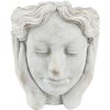 Clayre & Eef 6TE0409M Květináč 18x18x20 cm šedý - béžový
