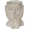 Clayre & Eef 6TE0410S Květináč 13x13x18 cm šedý