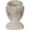 Clayre & Eef 6TE0410S Květináč 13x13x18 cm šedý