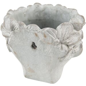 Clayre & Eef 6TE0418L Květináč 20x18x18 cm šedý - béžový