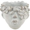 Clayre & Eef 6TE0418L Květináč 20x18x18 cm šedý - béžový