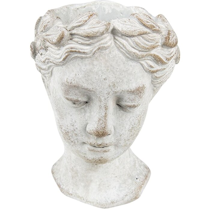 Clayre & Eef 6TE0419 Květináč 11x11x17 cm šedý - béžový