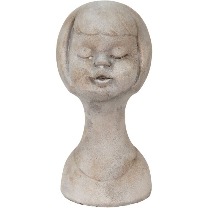 Clayre & Eef 6TE0422L Dívčí poprsí 12x11x24 cm Béžová barva