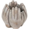 Clayre & Eef 6TE0423S Květináč 15x15x17 cm béžový