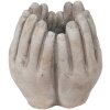 Clayre & Eef 6TE0423S Květináč 15x15x17 cm béžový