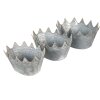 Clayre & Eef dekorace držák na rostliny (3 kusy) 40x27x19 -34x23x18-29x22x16 cm