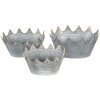 Clayre & Eef dekorace držák na rostliny (3 kusy) 40x27x19 -34x23x18-29x22x16 cm
