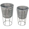 Clayre & Eef 6Y4883 Dekorativní držák na rostliny Ø 35x31-87 - Ø 31x27-76 cm