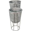 Clayre & Eef 6Y4883 Dekorativní držák na rostliny Ø 35x31-87 - Ø 31x27-76 cm