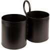 Clayre & Eef 6Y4943 Držák na příbory 22x11x21 cm černý