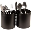 Clayre & Eef 6Y4943 Držák na příbory 22x11x21 cm černý