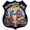Clayre & Eef 6Y5001 Textová cedule 30x1x35 cm Route 66