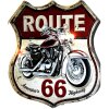 Clayre & Eef 6Y5002 Textová cedule 30x1x35 cm Route 66