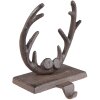 Clayre & Eef 6Y5300 Držák na vánoční punčochu paroží 13x12x18 cm hnědý