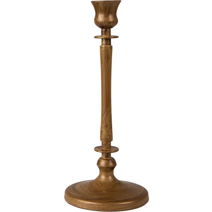 Clayre & Eef 6Y5375 Svícen Ø 11x24 cm Zlatá barva